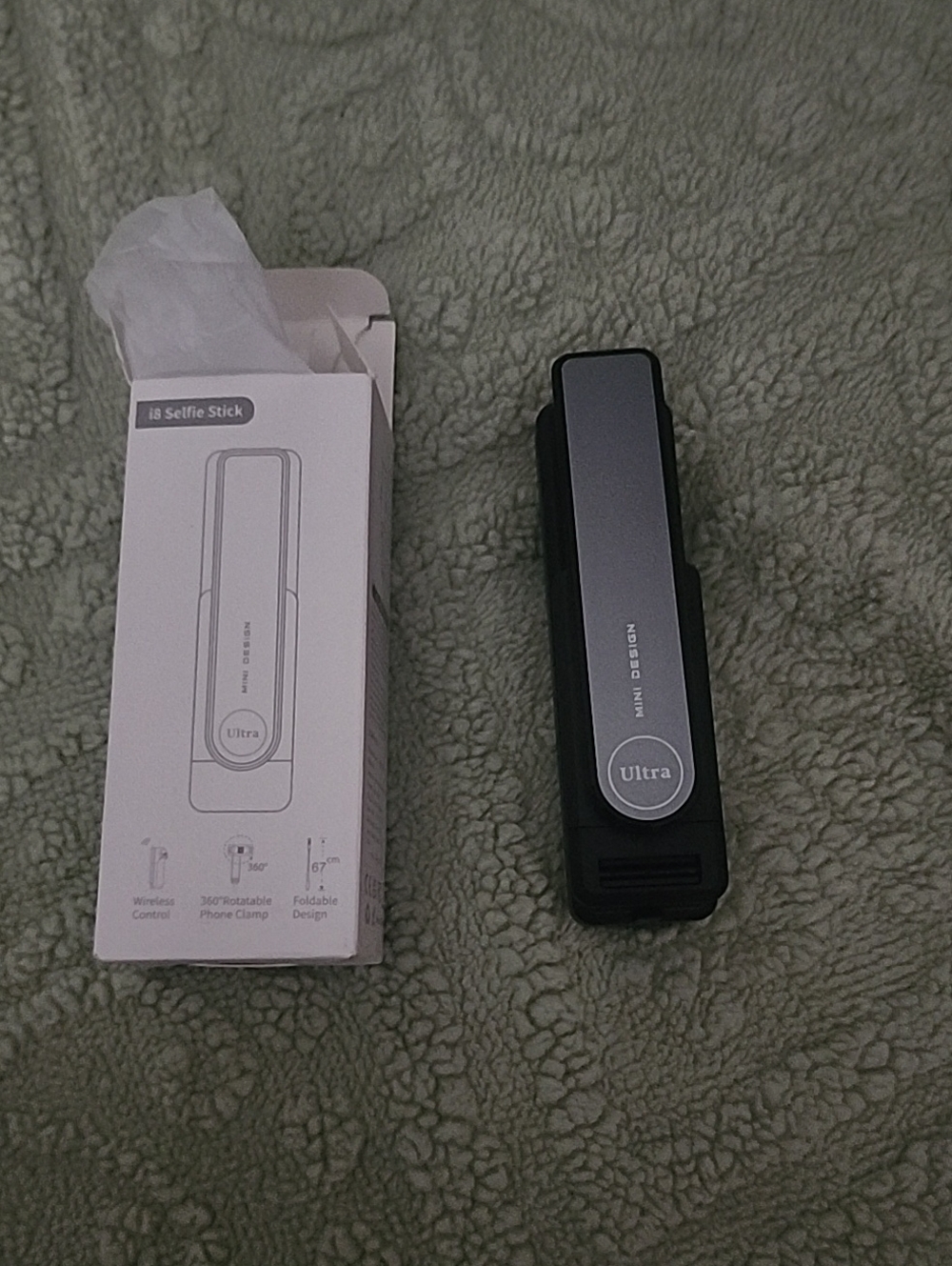 Ultra i8 Selfie Stick - Black